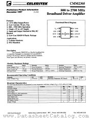 CMM2305-AR-0000 datasheet pdf CELERITEK