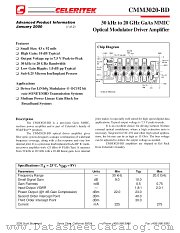 CMM3020-BD-0192 datasheet pdf CELERITEK