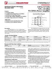 CMM3566-LC-000T datasheet pdf CELERITEK