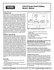 CH2100ET datasheet pdf Cermetek microelectronics