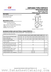 KBPC8005 datasheet pdf Chenyi Electronics