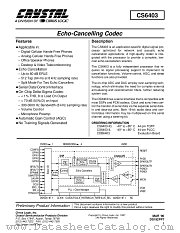 CS6403-IL datasheet pdf Cirrus Logic
