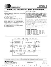 CS5361-BS datasheet pdf Cirrus Logic