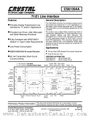 CS61304A-IP1 datasheet pdf Cirrus Logic