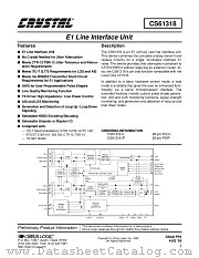 CS61353A-IL1 datasheet pdf Cirrus Logic