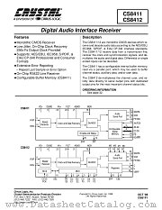 CS8412-CP datasheet pdf Cirrus Logic