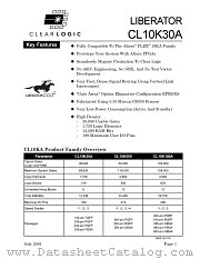 CL10K30AQC208-3 datasheet pdf CLEARLOGIC