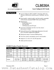 CL8636AQC208-3 datasheet pdf CLEARLOGIC