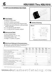 KBU1001 datasheet pdf COLLMER SEMICONDUCTOR INC
