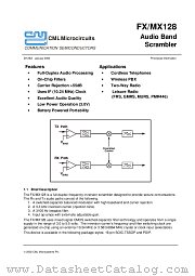 FX128E4 datasheet pdf CONSUMER MICROCIRCUITS LIMITED