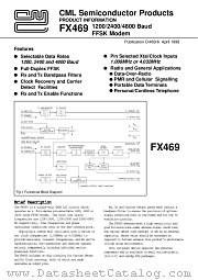 FX469LS datasheet pdf CONSUMER MICROCIRCUITS LIMITED