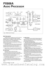 FX806ALS datasheet pdf CONSUMER MICROCIRCUITS LIMITED