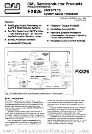 FX826J datasheet pdf CONSUMER MICROCIRCUITS LIMITED