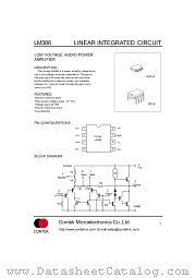 LM386 datasheet pdf Contek Microelectronics