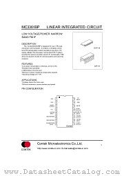 MC3361BP datasheet pdf Contek Microelectronics