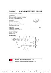 TA7611AP datasheet pdf Contek Microelectronics