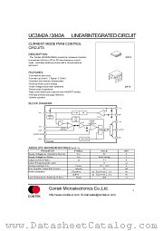 UC3842A datasheet pdf Contek Microelectronics