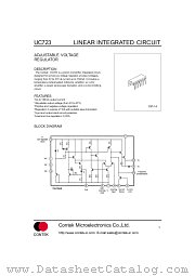 UC723 datasheet pdf Contek Microelectronics