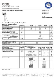 BC107A datasheet pdf Continental Device India Limited