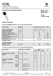 BC171A datasheet pdf Continental Device India Limited
