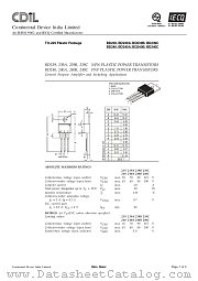 BD239 datasheet pdf Continental Device India Limited