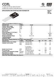 BD675BPL datasheet pdf Continental Device India Limited