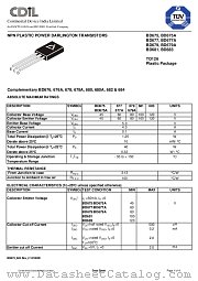 BD683 datasheet pdf Continental Device India Limited