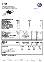 CDL13005A datasheet pdf Continental Device India Limited