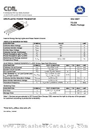 CDL13007 datasheet pdf Continental Device India Limited