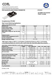 CFA1012O datasheet pdf Continental Device India Limited