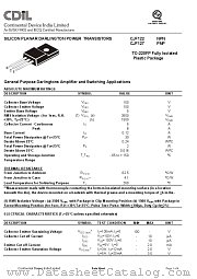 CJF127 datasheet pdf Continental Device India Limited