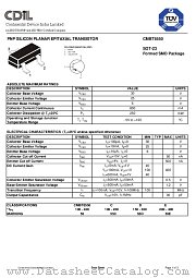 CMBT8550D datasheet pdf Continental Device India Limited