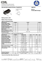 CMMT493 datasheet pdf Continental Device India Limited