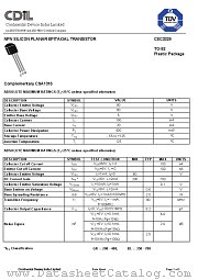 CSC3329BL datasheet pdf Continental Device India Limited