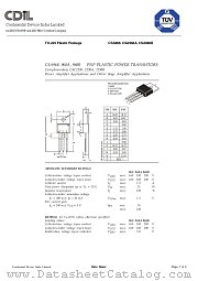 CSA968BY datasheet pdf Continental Device India Limited