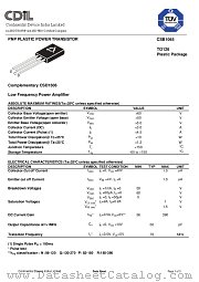 CSB1065 datasheet pdf Continental Device India Limited