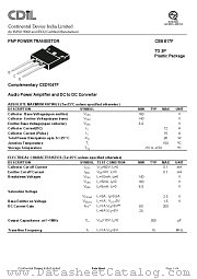 CSB817OF datasheet pdf Continental Device India Limited