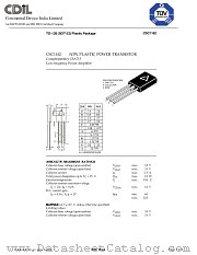 CSC1162B datasheet pdf Continental Device India Limited