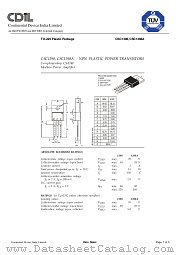 CSC1398A datasheet pdf Continental Device India Limited