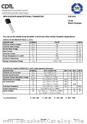 CSC1845E datasheet pdf Continental Device India Limited