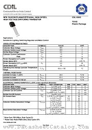 CSL13003 datasheet pdf Continental Device India Limited
