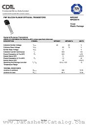 MPS2907A datasheet pdf Continental Device India Limited