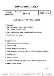 KP4040 datasheet pdf Cosmo Electronics