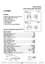 Y210 datasheet pdf Cosmo Electronics
