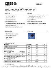 CSD20060D datasheet pdf CREE POWER