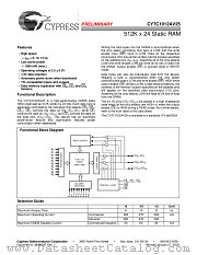 CY7C1012AV25-12BGI datasheet pdf Cypress