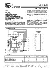 CY7C1018V33-10VC datasheet pdf Cypress