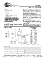 CY7C1021V33-15BAC datasheet pdf Cypress