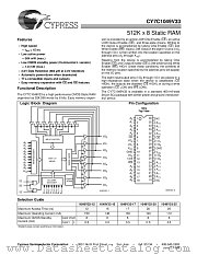 CY7C1049V33L-20VC datasheet pdf Cypress