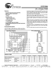CY7C128A-55DMB datasheet pdf Cypress